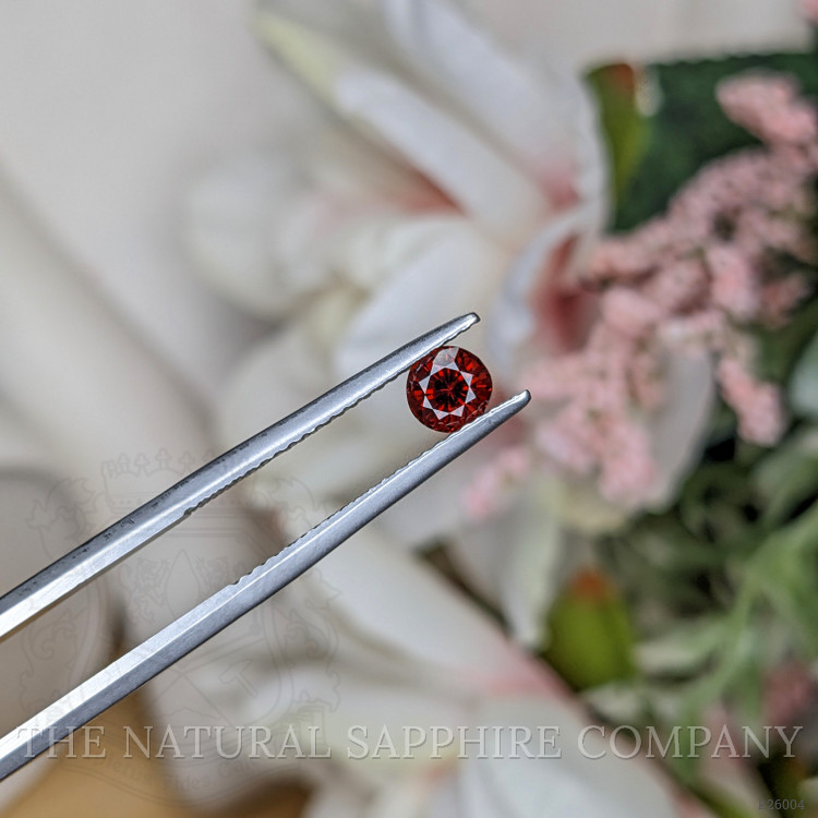 0.61 Ct. Red Rhodolite Garnet from Ceylon (Sri Lanka)
