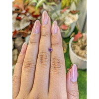0.40 Ct. Pinkish Purple Rhodolite Garnet from Ceylon (Sri Lanka) Life Style