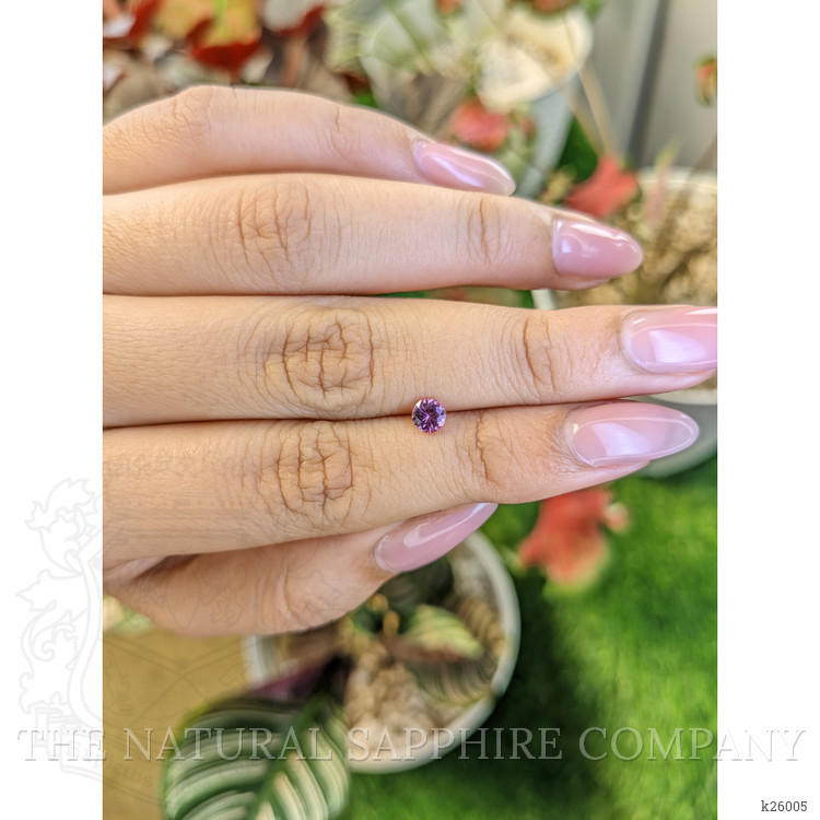 0.40 Ct. Pinkish Purple Rhodolite Garnet from Ceylon (Sri Lanka)