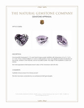 1.73 Ct. Purple Taaffeite from Ceylon (Sri Lanka) Appraisal