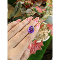 8.46 Ct. Purple Amethyst from Ceylon (Sri Lanka) Life Style