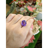 8.46 Ct. Purple Amethyst from Ceylon (Sri Lanka) Life Style