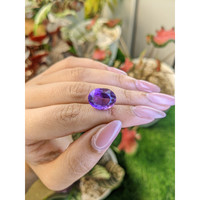 8.78 Ct. Purple Amethyst from Ceylon (Sri Lanka) Life Style