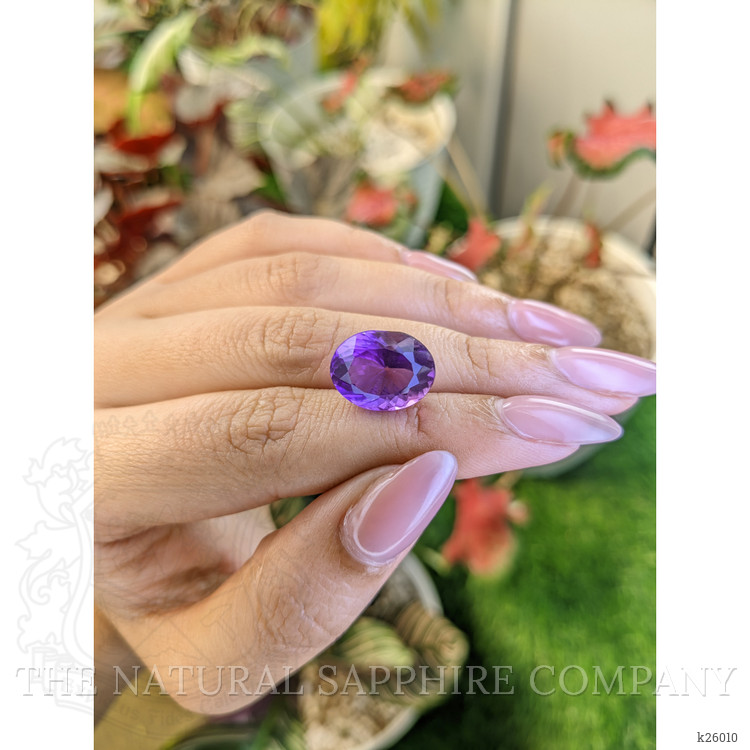 8.78 Ct. Purple Amethyst from Ceylon (Sri Lanka)