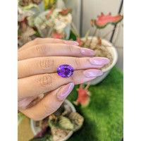 8.47 Ct. Purple Amethyst from Ceylon (Sri Lanka) Life Style