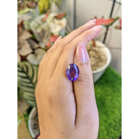 8.47 Ct. Purple Amethyst from Ceylon (Sri Lanka) Life Style