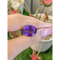 13.20 Ct. Purple Amethyst from Ceylon (Sri Lanka) Life Style
