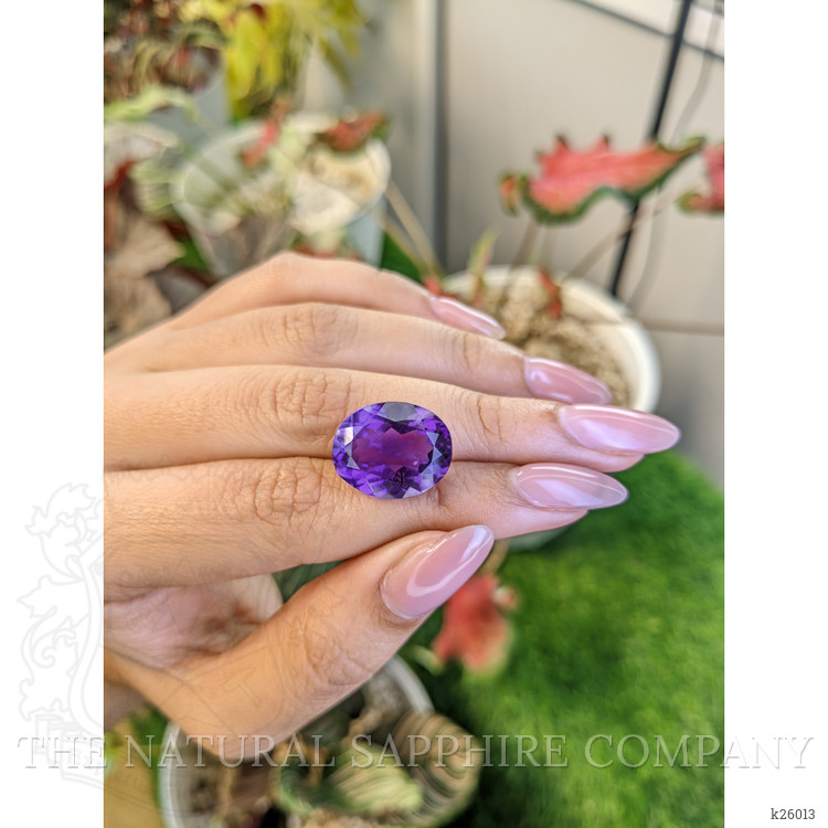 13.20 Ct. Purple Amethyst from Ceylon (Sri Lanka)