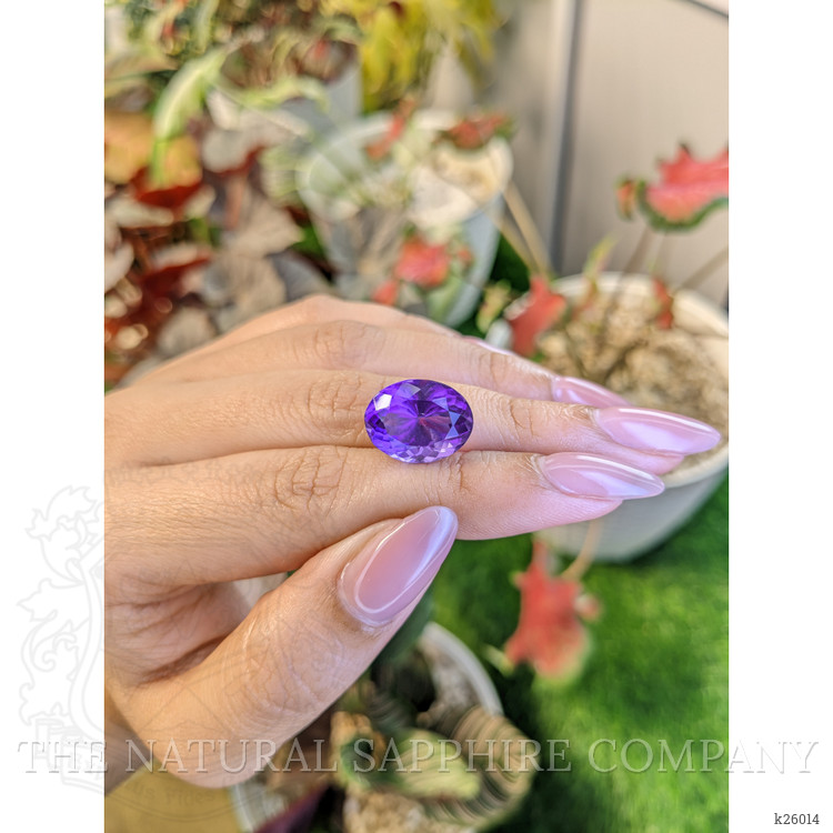 9.18 Ct. Purple Amethyst from Ceylon (Sri Lanka)