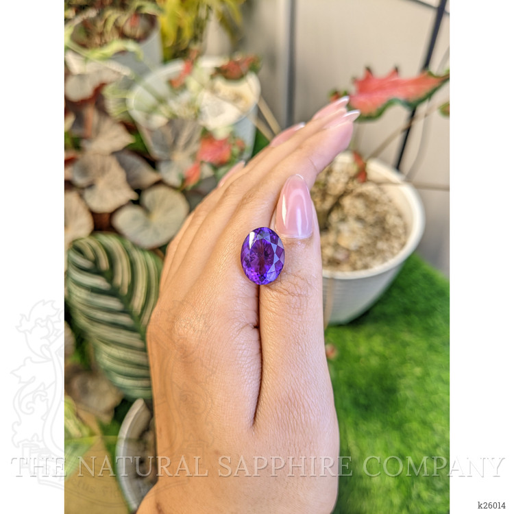 9.18 Ct. Purple Amethyst from Ceylon (Sri Lanka)