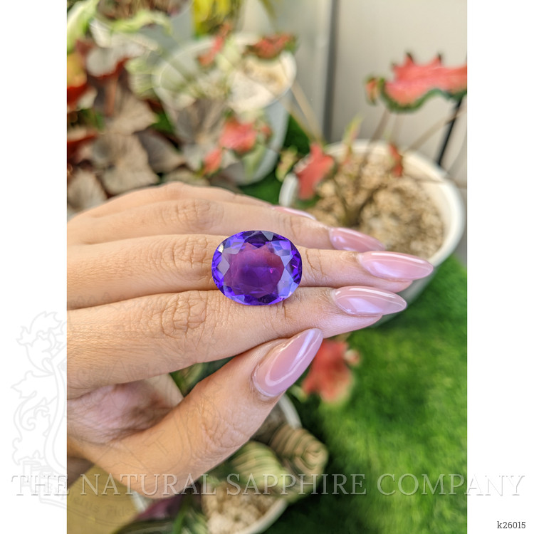 17.65 Ct. Purple Amethyst from Ceylon (Sri Lanka)