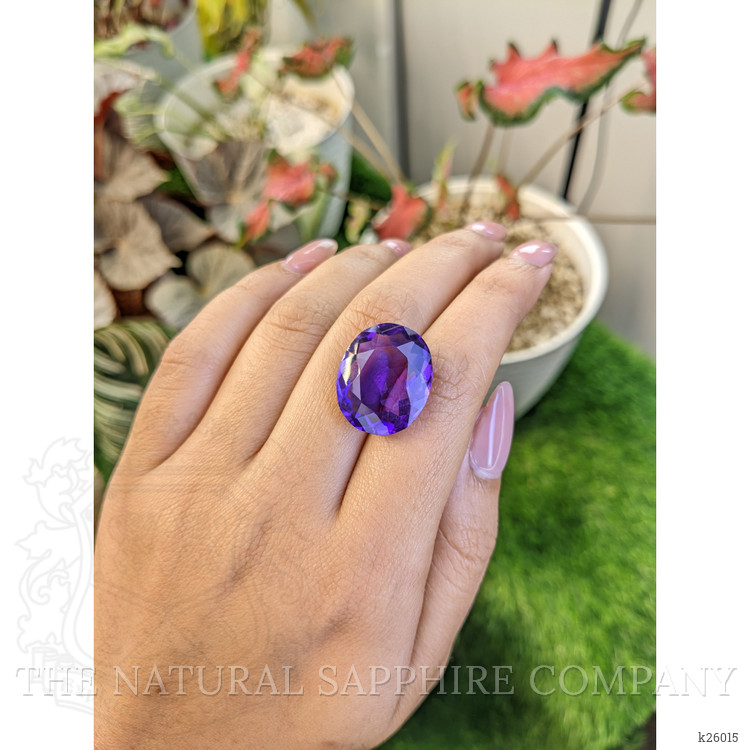 17.65 Ct. Purple Amethyst from Ceylon (Sri Lanka)