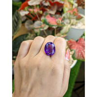 14.37 Ct. Purple Amethyst from Ceylon (Sri Lanka) Life Style
