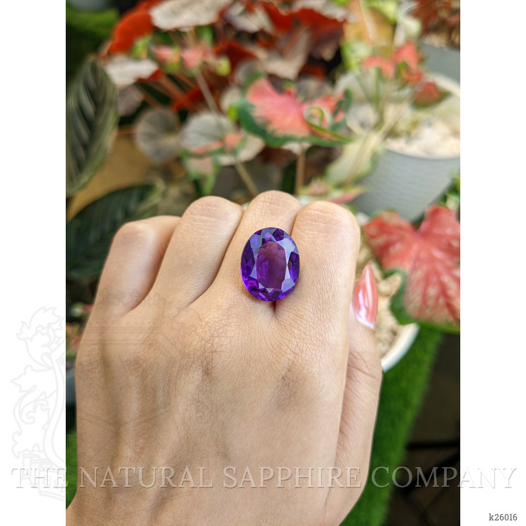 14.37 Ct. Purple Amethyst from Ceylon (Sri Lanka)