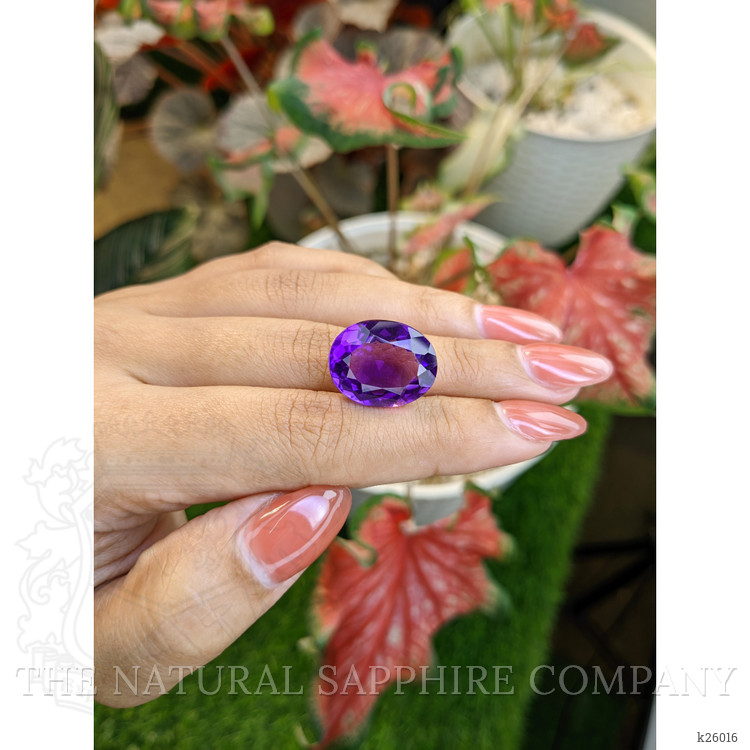 14.37 Ct. Purple Amethyst from Ceylon (Sri Lanka)