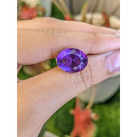 9.18 Ct. Purple Amethyst from Ceylon (Sri Lanka) Life Style