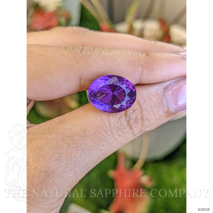 9.18 Ct. Purple Amethyst from Ceylon (Sri Lanka)