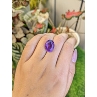 9.18 Ct. Purple Amethyst from Ceylon (Sri Lanka) Life Style