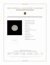 0.53 Ct. Cabochon White Opal from Australia Scan Report