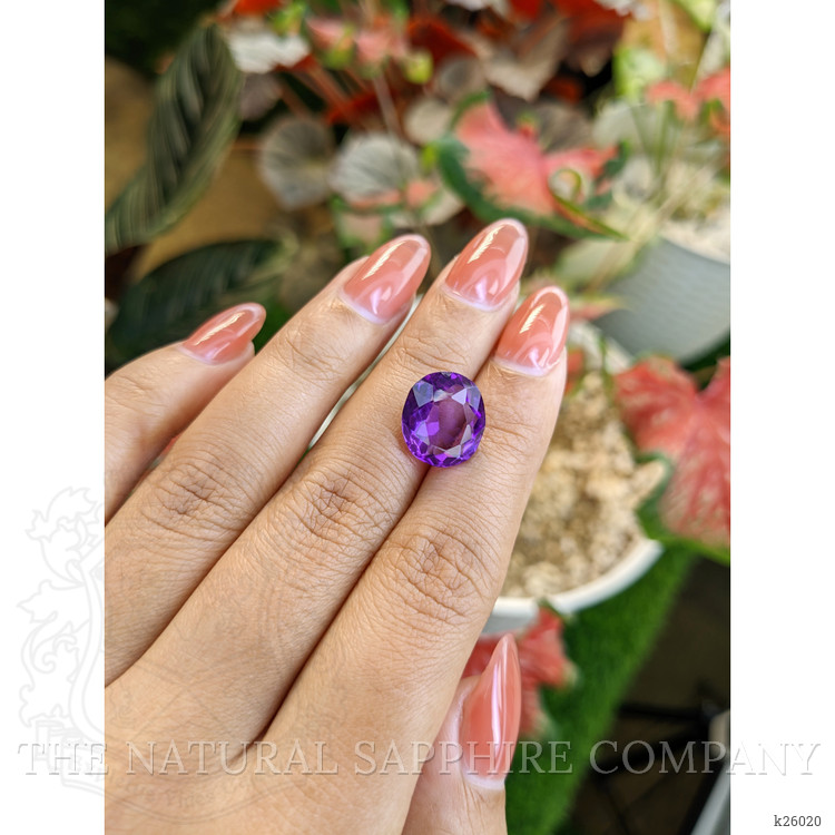 6.28 Ct. Purple Amethyst from Ceylon (Sri Lanka)