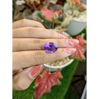 9.38 Ct. Purple Amethyst from Ceylon (Sri Lanka) Life Style