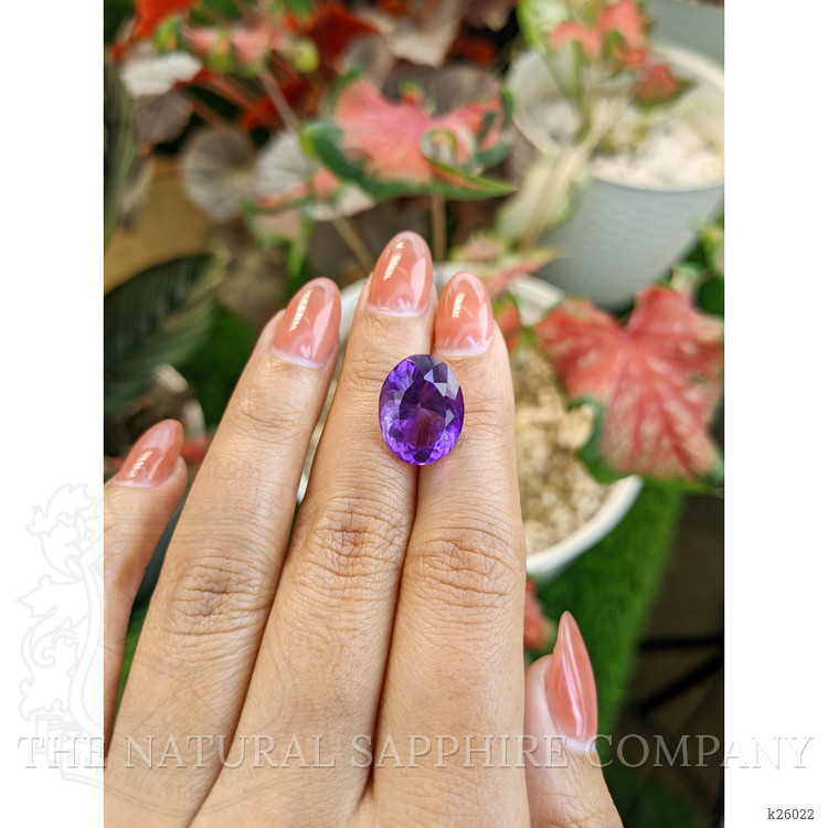 9.38 Ct. Purple Amethyst from Ceylon (Sri Lanka)