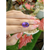 10.42 Ct. Purple Amethyst from Ceylon (Sri Lanka) Life Style