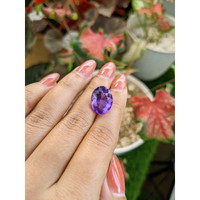 10.42 Ct. Purple Amethyst from Ceylon (Sri Lanka) Life Style