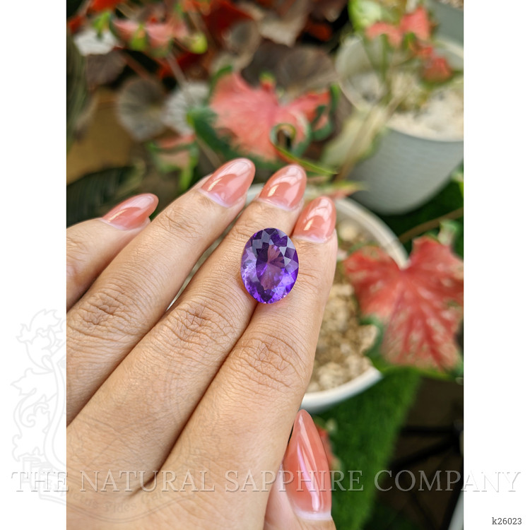10.42 Ct. Purple Amethyst from Ceylon (Sri Lanka)