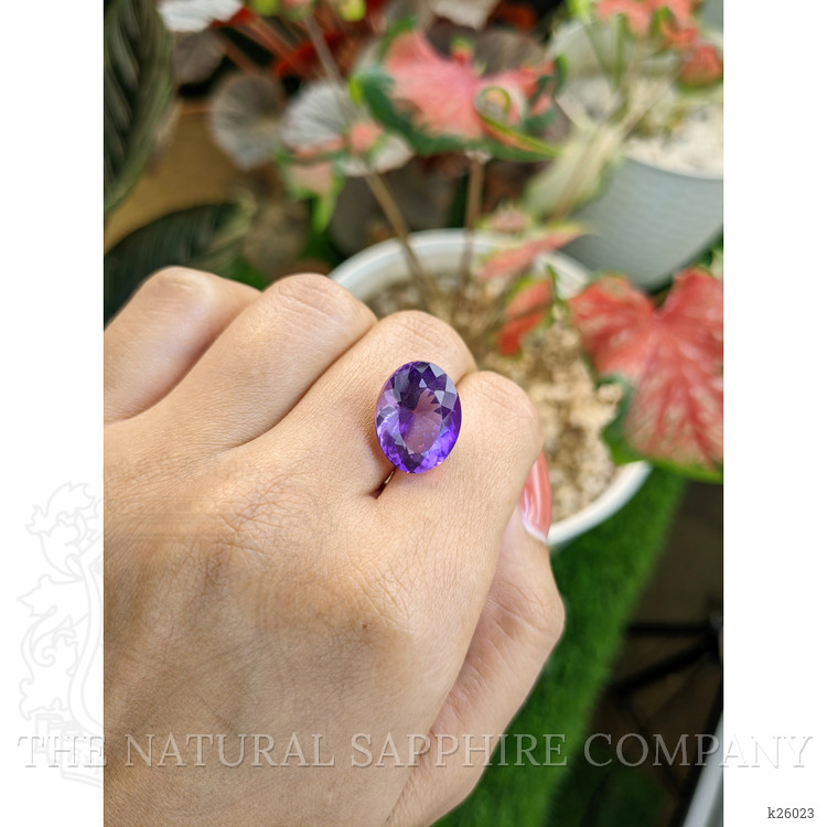 10.42 Ct. Purple Amethyst from Ceylon (Sri Lanka)