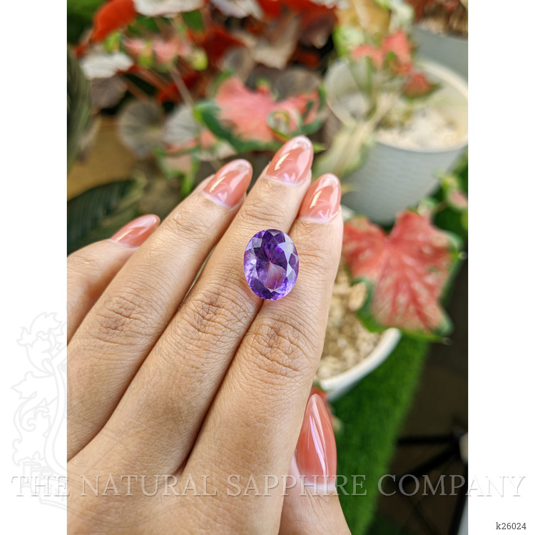 8.93 Ct. Purple Amethyst from Ceylon (Sri Lanka)