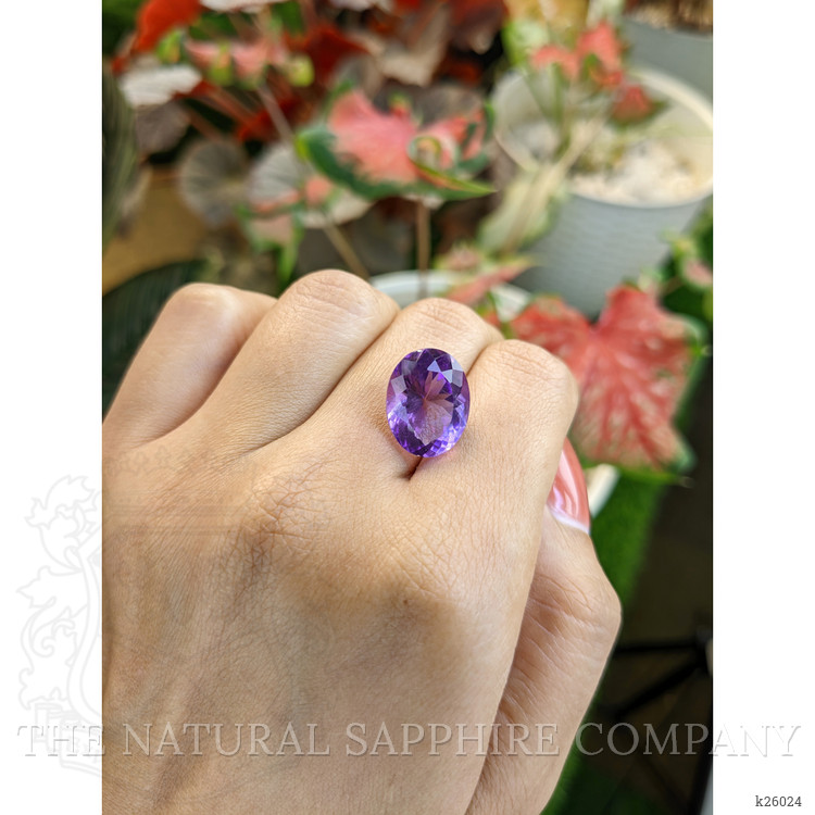 8.93 Ct. Purple Amethyst from Ceylon (Sri Lanka)