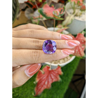 16.05 Ct. Purple Amethyst from Ceylon (Sri Lanka) Life Style