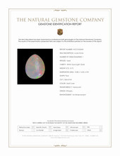 8.73 Ct. Multi Color Cabochon White Opal (Light Opal) from Ethiopia Scan Report