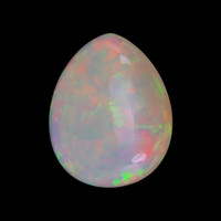 8.73 Ct. Multi Color Cabochon White Opal from Ethiopia Video