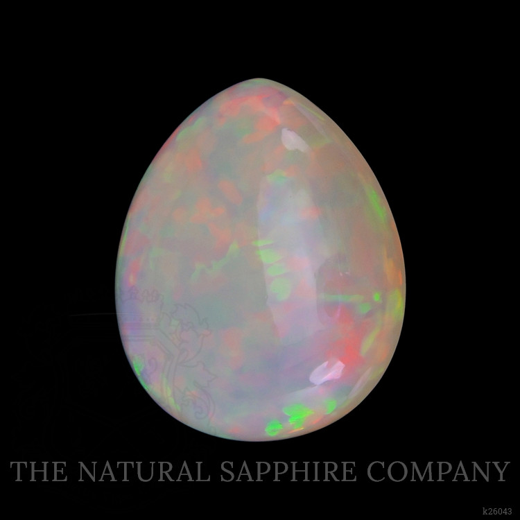8.73 Ct. Multi Color Cabochon White Opal from Ethiopia