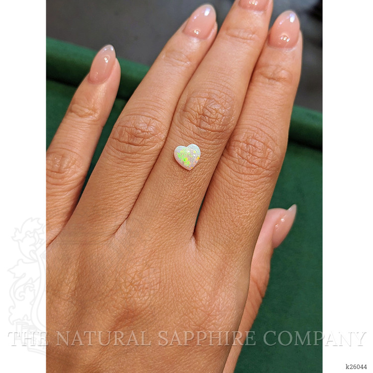 0.52 Ct. Multi Color Cabochon White Opal from Ethiopia
