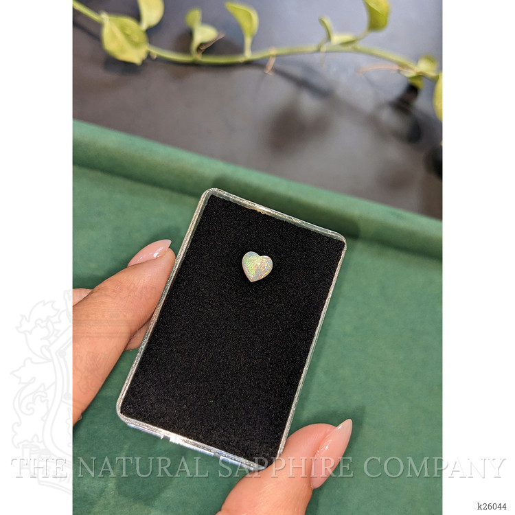 0.52 Ct. Multi Color Cabochon White Opal from Ethiopia
