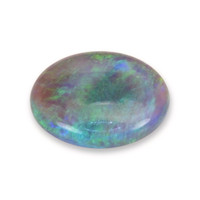1.22 Ct. Multi Color Cabochon Black Opal from Ethiopia Video