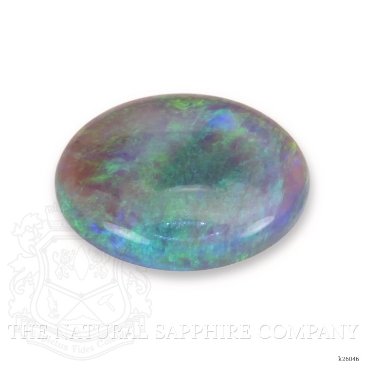 1.22 Ct. Multi Color Cabochon Black Opal from Ethiopia