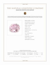 5.04 Ct. Pink Kunzite from Afghanistan Scan Report