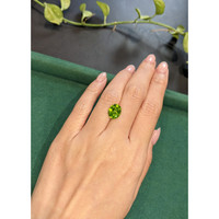 3.25 Ct. Yellowish Green Peridot from Burma (Myanmar) Life Style