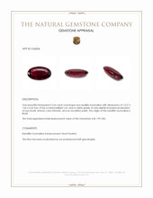 3.24 Ct. Red Rubellite Tourmaline from Brazil Appraisal