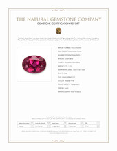 1.15 Ct. Reddish Pink Rubellite Tourmaline from Brazil Scan Report