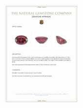 0.82 Ct. Red Rubellite Tourmaline from Brazil Appraisal