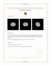 1.61 Ct. Semi-Black Opal from Australia Appraisal