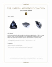 1.20 Ct. Blue Spinel from Ceylon (Sri Lanka) Appraisal
