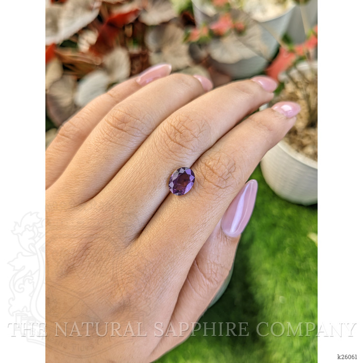 2.07 Ct. Pinkish Purple Spinel from Ceylon (Sri Lanka)
