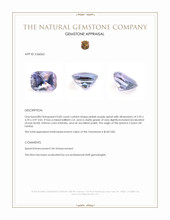 0.85 Ct. Pinkish Purple Spinel from Ceylon (Sri Lanka) Appraisal