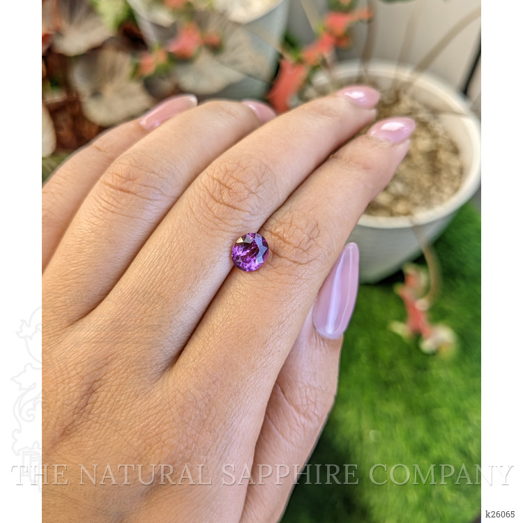 1.82 Ct. Pinkish Purple Rhodolite Garnet from Ceylon (Sri Lanka)